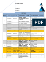 Cronograma Teorias e Técnicas Projetivas