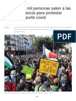 En Francia, Más de 204 Mil Personas Protestan Contra Pasaporte Covid - , Milenio