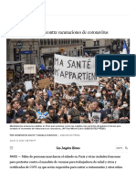 Protestas en Francia Contra Vacunaciones de Coronavirus - Los Angeles Times
