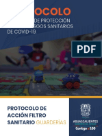 Protocolo filtro guarderías COVID-19