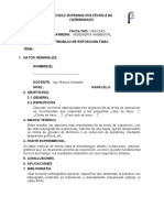 Formato de Entrega de Trabajo Escrito Final