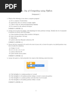 PE1 Python Essentials 1 Module 2 Test Exam Answers 100 2024 | PDF ...