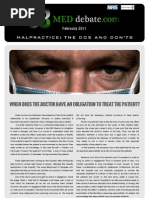 The Obligation of a Doctor to Treat a Patient