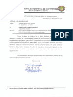 Regularización de acervos documentarios de Tesorería de la Municipalidad de San Francisco