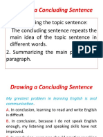 Drawing A Concluding Sentence - 2