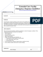 Extended Care Facility Emergency Response Guidelines