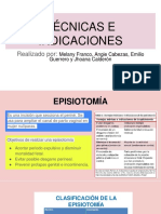 Técnicas e Indicaciones