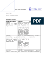 Curriculum Prioritario - CALIDAD TOTAL