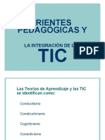 Corrientes Pedagógicas y La Integración de Las TIC