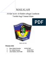 Makalah Al-Qur'an Dan Hadits