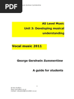 Download As Music Gershwin Study Guide - Summertime by Chris Dobson SN52138392 doc pdf