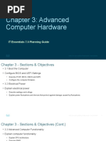 Chapter 3: Advanced Computer Hardware: IT Essentials 7.0 Planning Guide