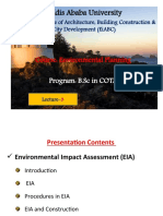 Addis Ababa University: Course: Environmental Planning
