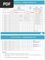 Loading and Discharging Sequence Plan | PDF | Tonnage | Ships
