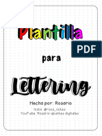 Plantilla de Lettering