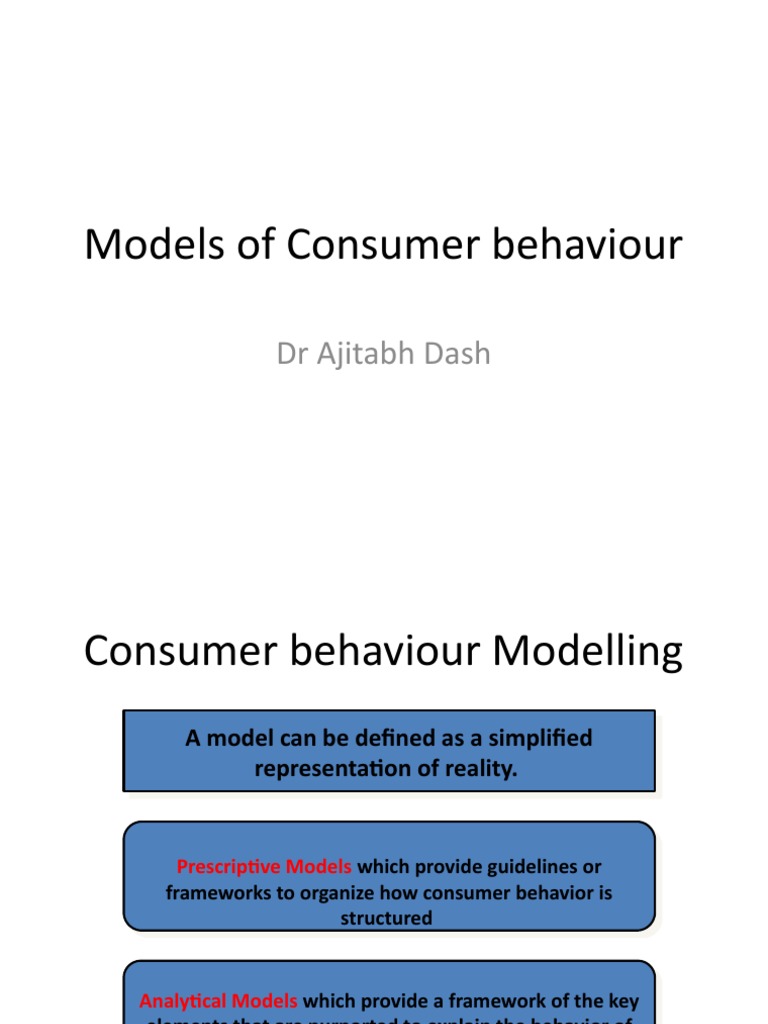 Consumer Behavior Models Explained | PDF | Consumer Behaviour ...