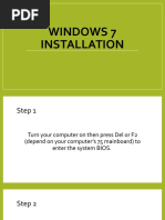 Windows 7 Installation