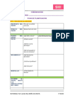 Ficha de Planificación - Comunicación