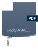 Islamic Studies: Submitted TO SIR DR. Muhammad NAWAZ
