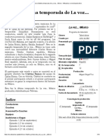 Anexo - Séptima Temporada de La Voz... México - Wikipedia, La Enciclopedia Libre