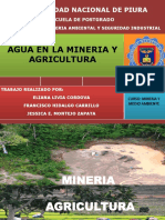 Agua en La Mineria y Agricultura Trabajo