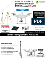 Temario Fotogrametria Avanzada Phantom 4 RTK JUN2021