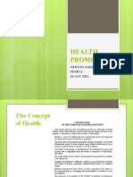 Presentasi-Health Promotion