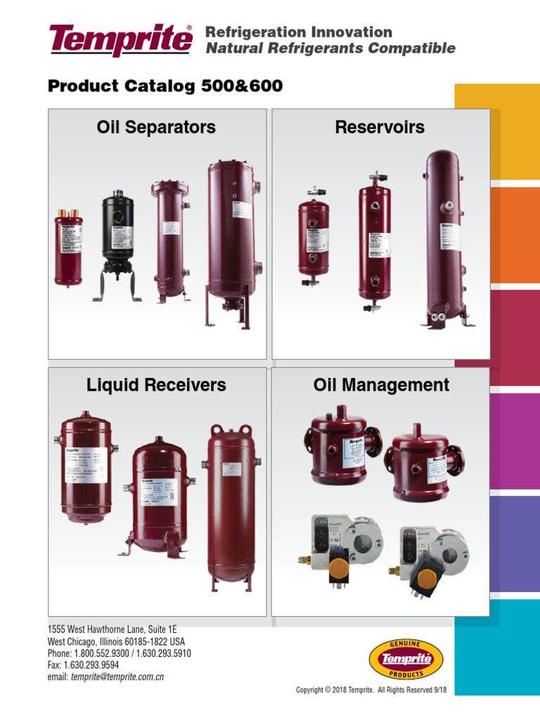 Temprite Catalog 500-600 | PDF | Drop (Liquid) | Phases Of Matter