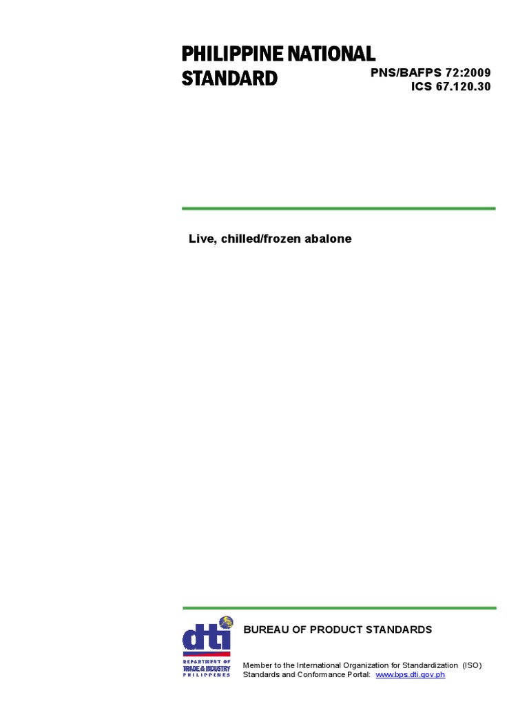 Philippine National Philippine National Philippine National Philippine National Standard