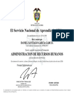 Administracion de Recursos Humanos Del Sena Diploma