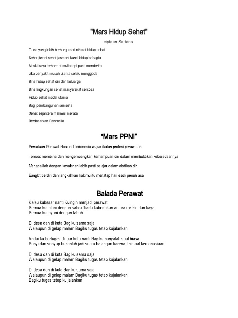 Mars Hidup Sehat PDF