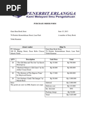PURCHASE ORDER FORM