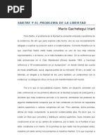 Sartre y el Problema de la Libertad