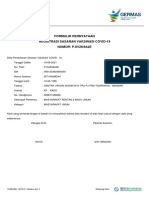 Formulir Pernyataan Registrasi Sasaran Vaksinasi Covid-19 Nomor: P-8Vzk9A2E