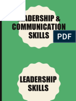 LEADERSHIP & COMMUNICATION SKILLS