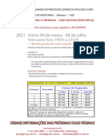 Engenharia de Processos Químicos Aplicada a Projetos Industriais EAD