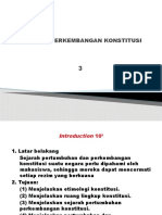 Sejarah Perkembangan Konstitusi