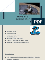 Snake Bite - : DR Subin Jolly