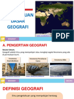 Pengetahuan Dasar Geografi Bab 1 Kelas X