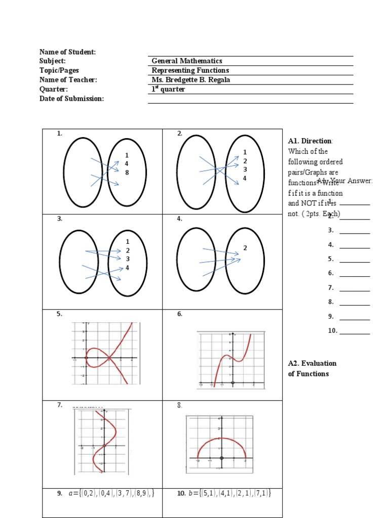 Evaluating Functions in General Math | PDF | Function (Mathematics ...