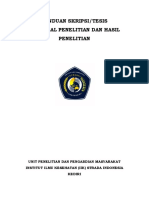 Buku Panduan Penulisan Skripsi Tesis Analitik Deskriptif