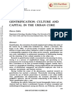 2 GENTRIFICATION - CULTURE AND Capital in The Urban Core - Sharon Zukin - 1987