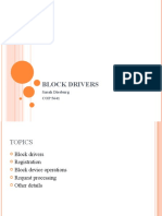 Block Drivers: Sarah Diesburg COP 5641