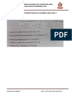3er Examen Parcial Algebra Lineal - P1 2021-1