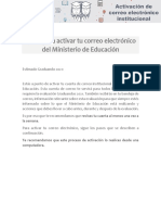 Pasos para Activar Tu Correo Electrónico