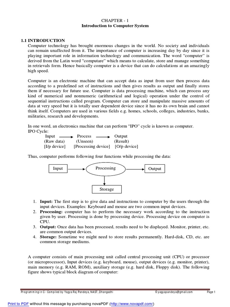 CP Notes CHPTR 1 | PDF | Personal Computers | Computer Data Storage