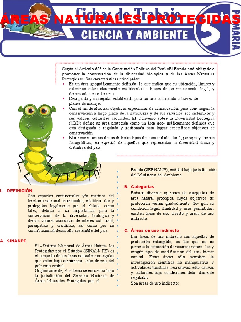 ÁreasnaturalesprotegidasparaQuintoGradodePrimaria PDF