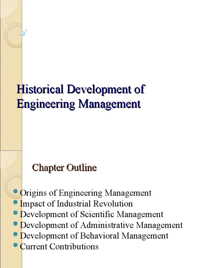 Evolution of Engineering Management | PDF | Engineering | Economies