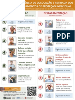 Conteúdo 20.1 - EPI - Cartaz para Serviços de Saúde Com A Orientação Sobre A Sequencia Correta de Colocação e Retirada. Apoio CAISM CCIH Unicamp