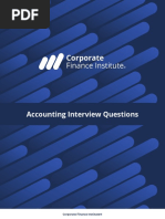 Accounting Interview Questions: Corporate Finance Institute®